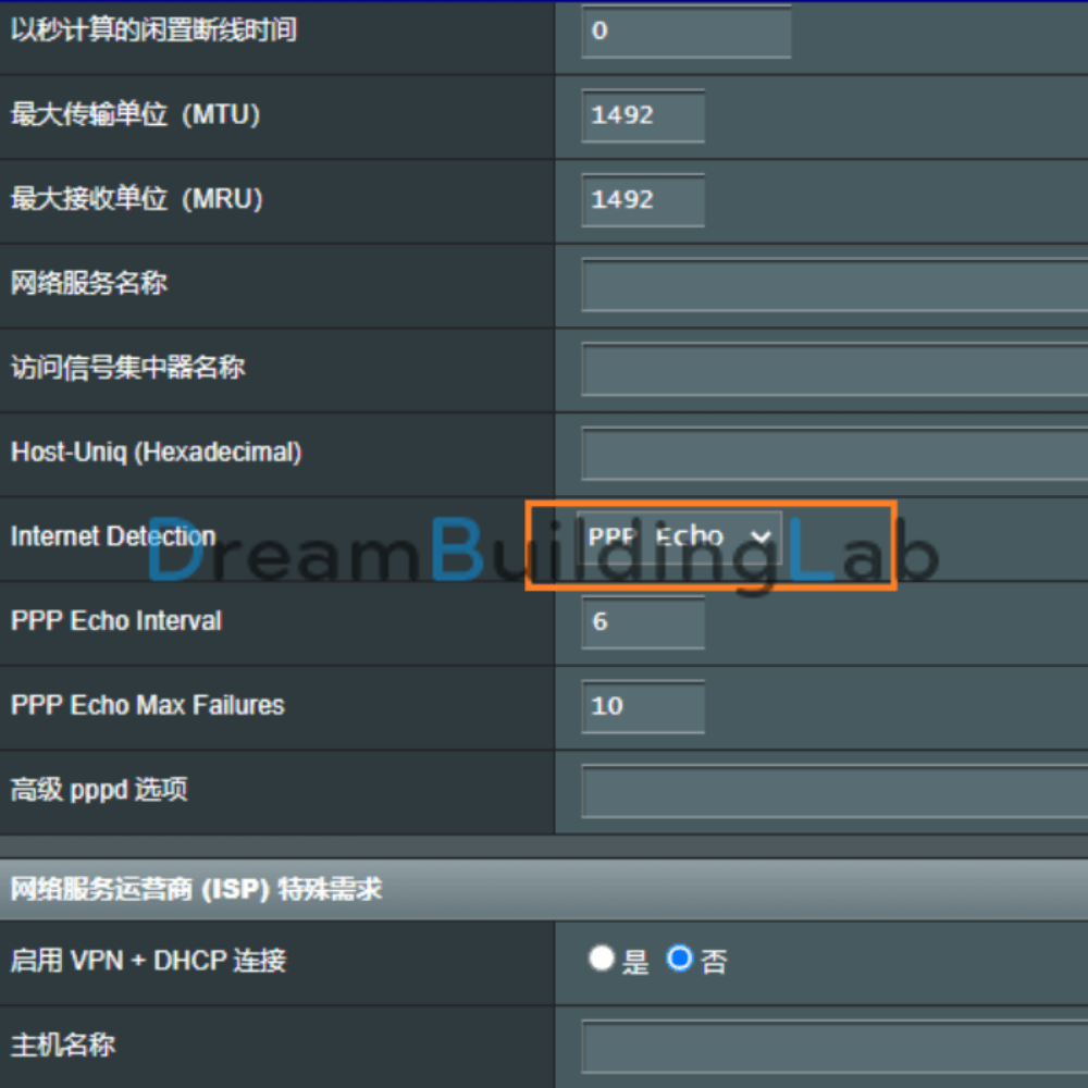 Internet Detection PPP Echo